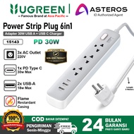 UGREEN Power Strip 6 IN 1 Socket + Adapter 30W USB A USB C 15143