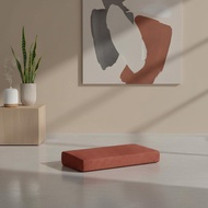 Sloped Meditation Cushion Textured Meditation Cushion Floor Pillow textileCovered Rectangular