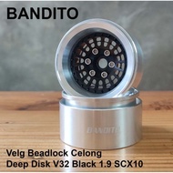 Bandito Rim Beadlock Celong Deep Disk V32 Silver 1.9 SCX10