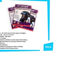 Eprint T-Shirt Dark Transfer Paper A4 300gsm