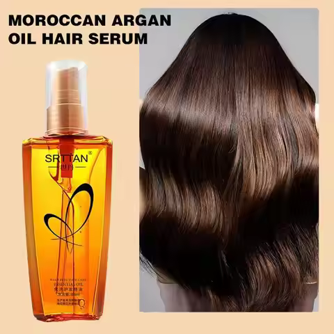 Moroccan Argan Oil Hair Serum Lightweight Hair Oil Mist For Split Ends, Frizzy Hair And Flyaways, Ha