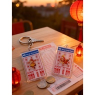 the lucky 4D keychain super good luck can get 4D number