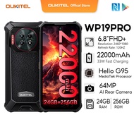 [LOCAL STOCK] OUKITEL WP19 PRO 22000mAh 24GB+256GB Handphone 6.8" FHD+ 120Hz/Android  64MP+20MP Nigh