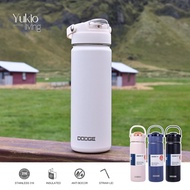 DODGE 650ml Stainless Steel Tumbler - Stainless Steel Insulated Drinking Bottle with Leak-Proof Stra