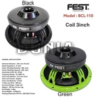 Fest BCL 110 Green Component Speaker 10 inch FEST BCL-110 Green Components