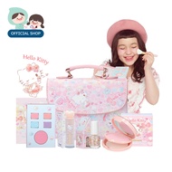 [ใหม่!] Godmami ชุดเครื่องสำอางสำหรับเด็ก ธีม Hello Kitty รุ่น Twinkle Blooming Deluxe Gentle Makeup