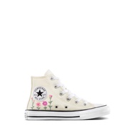 Converse CTAS Florals Girl's Sneakers - Egret/Lt Jellyfish Jitter