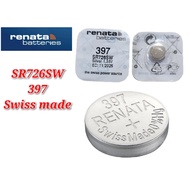 Renata 397 SR726SW Genuine Battery Swiss Made