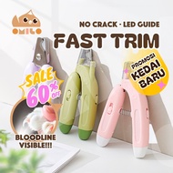 Omilo Pet Nail Clippers with Led Light 2In1 Cat Dog Nail Clipper Cutter Pet Claw Trimme 3 batteries