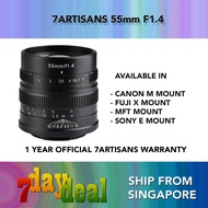 7Artisans 55mm F/1.4 APS-C Manual Focus Lens