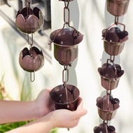 Metal Rain Chain Morning Glory Rain Chain Temple B&B Courtyard Rain Chain Eaves Gutter Water Chain R