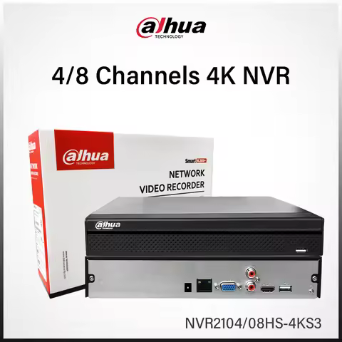 Dahua 4CH 8CH NVR 4K 12MP Network Video Recorder IP Camera Smart Detection Security Protection Syste