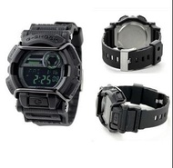 CASIO手錶G-SHOCK 大錶徑 霧面 黑為主軸 反轉液晶螢幕 GD-400MB-1