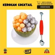 2 IN 1 COCKTAIL SCRAPER - FRUIT SCRAPER - FRUIT SCOOP - ROUND FRUIT MOLD - COCKTAIL MOLD - COCKTAIL 