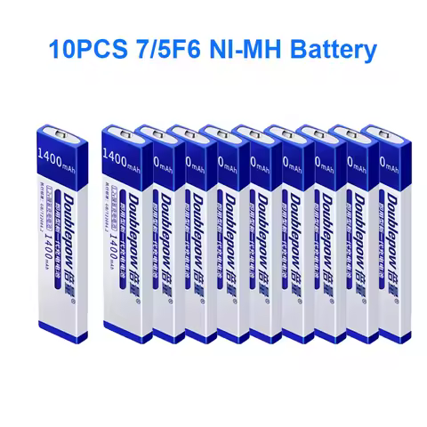 10PCS 1.2V 1400mAh Rechargeable Battery 7/5F6 NI-MH Battery for CD Player, Walkman,chewing Gum Batte
