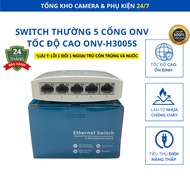 High speed 5-port 10/100/1000M ONV network switch | C166