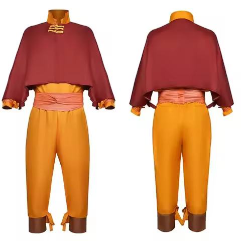Aang Cosplay Costume 2024 Editio Avatar The Last Airbender Role Play for Halloween Anime Comic Con A