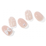 Ohora Semi Cured Gel Nail Strip N Cherie Tweed UV Lamp Gel Nail Sticker Korea