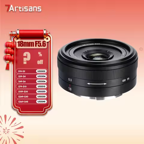 7artisans 18mm F5.6 Full Frame Standard Prime Camera Lens for Humanities Photography for Sony E Niko