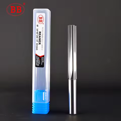 BB Carbide Machine Reamer Straight Flute 1-8mm Uncoated H7 Tolerance Chucking Metal Cutter Tungsten 
