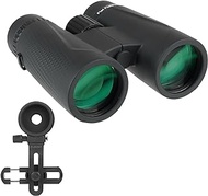 SVBONY SA205 8x42 Binoculars with Phone Adapter, ED Flat Field Binoculars for Adults, Waterproof Binoculars with Strap for Bird Watching