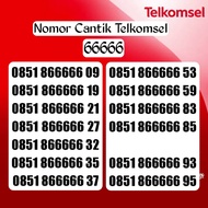 Nomor Nomer Cantik Telkomsel Panca 66666 Rapi mirip Hexa 666666 awalan 0851 Telkomsel Prabayar