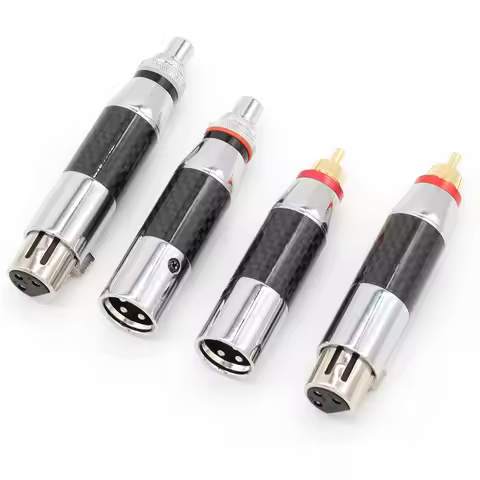 PURELINE Rhodium plated XLR to RCA adapter RCA male to XLR male female adapter XLR to RCA Female Mal