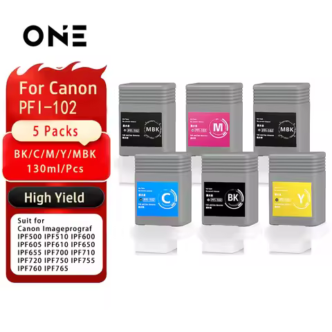 PFI 102 PFI-102 PFI102 Ink Cartridge for Canon IPF500/510 IPF600/605/610 IPF650/655 IPF700/710/720 I