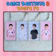 GANTUNGAN Boltista and Roger Jr Keychain 2 Sides Clear Acrylic Made by Inter Miami Football Club Fan