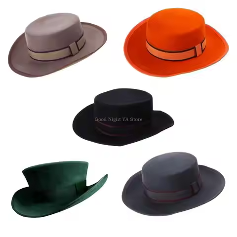 Wool Panama Hat Fedora Western Short-Brim Hat Cap Gentlemen Photo Props Western Fedora for Men Women