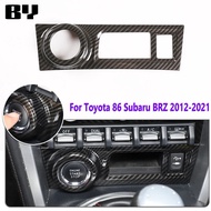 For Toyota FT86 GT86 Subaru BRZ 2012-2020 ABS carbon fiber Start Stop Engine Button Panel Trim Decor