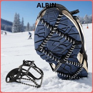ALBIN Shoes Crampons, Walking Cleats Shoe Covers Ice Gripper Spike,  Anti-Slip Universal Spike Grips
