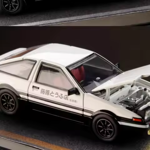 HJ HOBBY JAPAN 1:64 Adults Hobby AE86 initial D Diecast Model Car