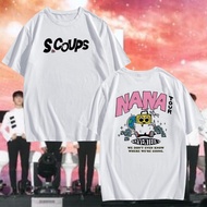 korean NANA TOUR SEVENTEEN Customized trend oversized shirt tops tshirt tees oversize black