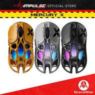 GravaStar Mercury X Wireless Gaming Mouse - 32,000 DPI PAW 3950 Sensor (Battle Worn /Galaxy Black/In