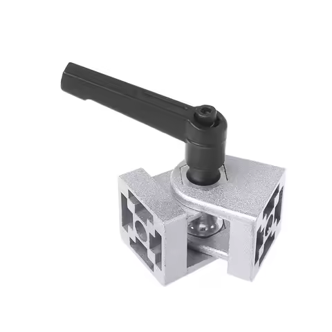 Pivot Joint Hinge Zinc Alloy Flexible Pivot Joint Connector with Handle Corner Hinge for Aluminum Ex