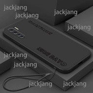 เคส OPPO A91เคสโทรศัพท์เคสโทรศัพท์ Silicon TPU โทรศัพท์ภาษาอังกฤษส่วนตัวพร้อมสายคล้องเดียวกัน