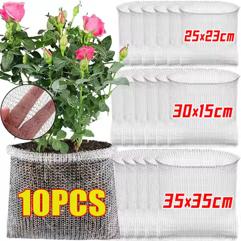 Plant Root Protection Wire Mesh Bags Stainless Steel Garden Guard Net Baskets Flowers Gopher Voles C