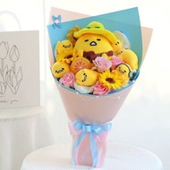 gudetama 蛋黃哥 畢業 情人節 花束 公仔 送禮 生日 禮物 週年 紀念 生日禮物 畢業花束