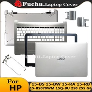 Silver Laptop LCD Back Cover/Front Bezel/Hinges/Palmrst/Bottom Case For HP 15-BS 15-BW 15-RA 15-RB 1