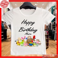DIDI Happy Birthday T Shirt/Tulis Nama Free Cetak Baju Hari Jadi untuk Anak / Comfortable polyester