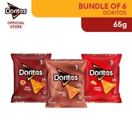 [Bundle of 6] Doritos Tortilla Chips Nacho Cheese/ Smokin BBQ/ Spicy Nacho 65g