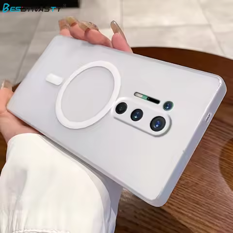 For Magsafe Case For OnePlus 8 Pro One Plus 8 Pro Magnetic Wireless Charge Matte Hard Back Cover Lux