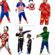 Nis152 Costume Boys Clothes SPIDERMAN CAPTAIN AMERICA HULK ULTRAMEN IRON MAN Get Mask