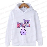 New Girls Hoodies Kuromis Birthday Number 123456789 10 11 12 13 14 Girl Boy Kids Pullover Anime Casual Clothes Kid Kawaii Tops