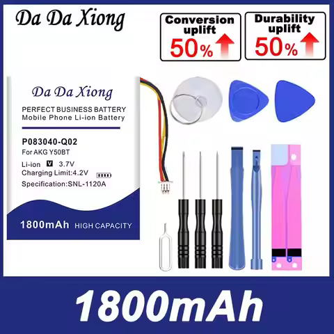 DaDaXiong New 1800mAh Headset Battery For AKG Y50BT Free Double-Sided Tape Sticker