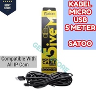 AnKn KABEL DATA MICRO USB 5 METER SATOO IP CAMERA USB DEVICES CCTV 5METER