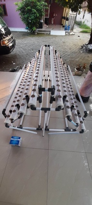 instalasi hidroponik 2 sisi full set lengkap 2 meter pipa 2.5 inchi
