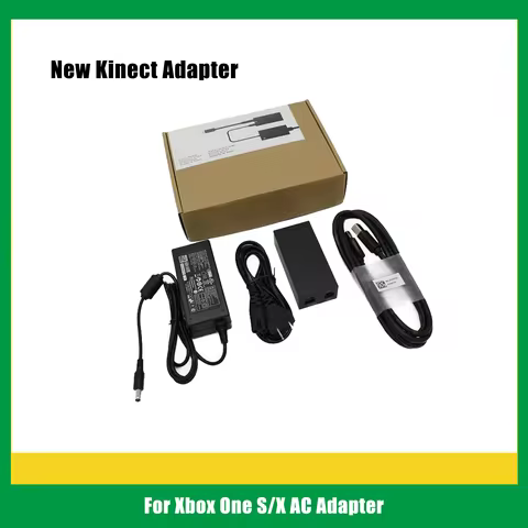 for Xbox One S/X New Kinect USB AC Adapter 2.0 3.0 Power Supply Adaptor for Windows PC Support