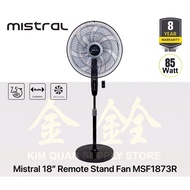 Mistral 18” Remote Stand Fan MSF1873R | MSF 1873R [Eight Years Motor Warranty]